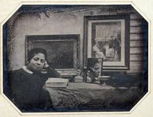 Anonym: Junges Mädchen im Spiegel, 1841