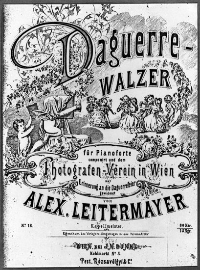 Alex. Leitermayer, Daguerre-Walzer für Pianoforte, Wien: J. N. Dunkl, 1864