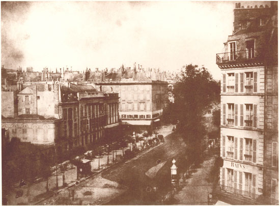 H. Fox Talbot: Tafel II. Ansicht der Pariser Boulevards, [1843